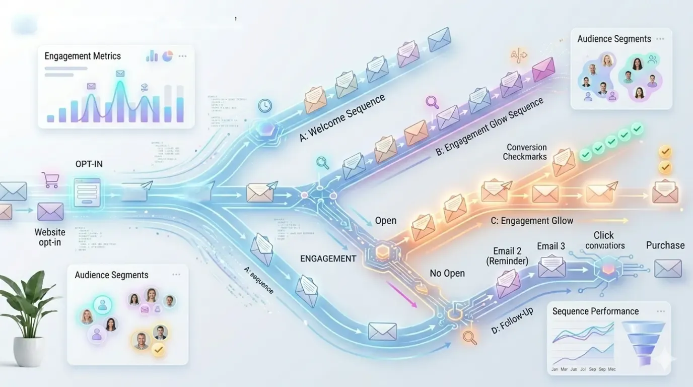 Email automation workflows for campaigns follow ups and conversions using SMTP and APIs Ahmedabad OrcaMinds
