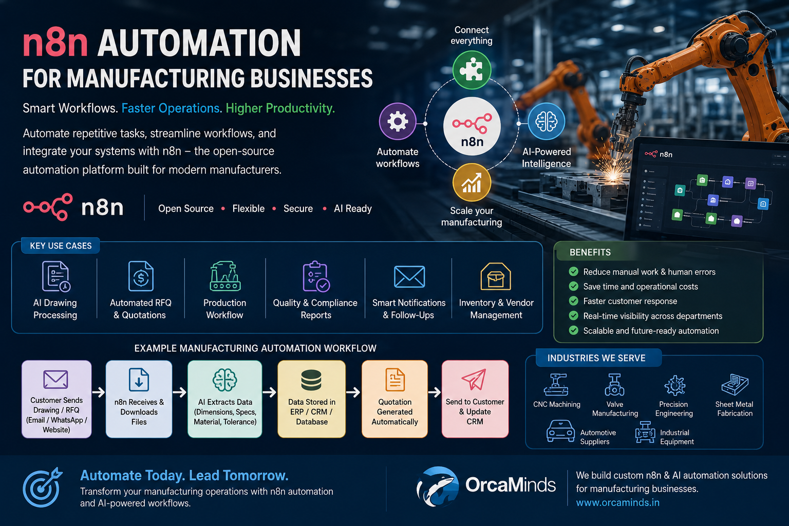 n8n Automation for Manufacturing Businesses: The Future of Smart Factories in 2026